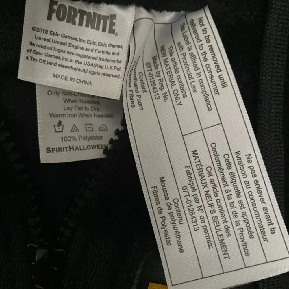 Fortnite Dark Voyager Hooded Union Suit Costume Jumpsuit Adult - Picture 9 of 9